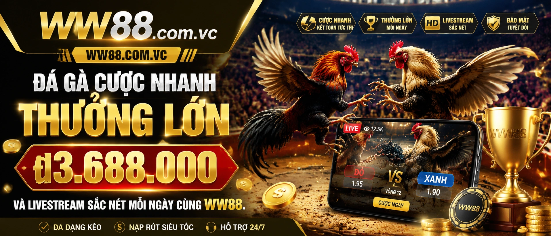 Nội dung Đá Gà Trực Tiếp WW88