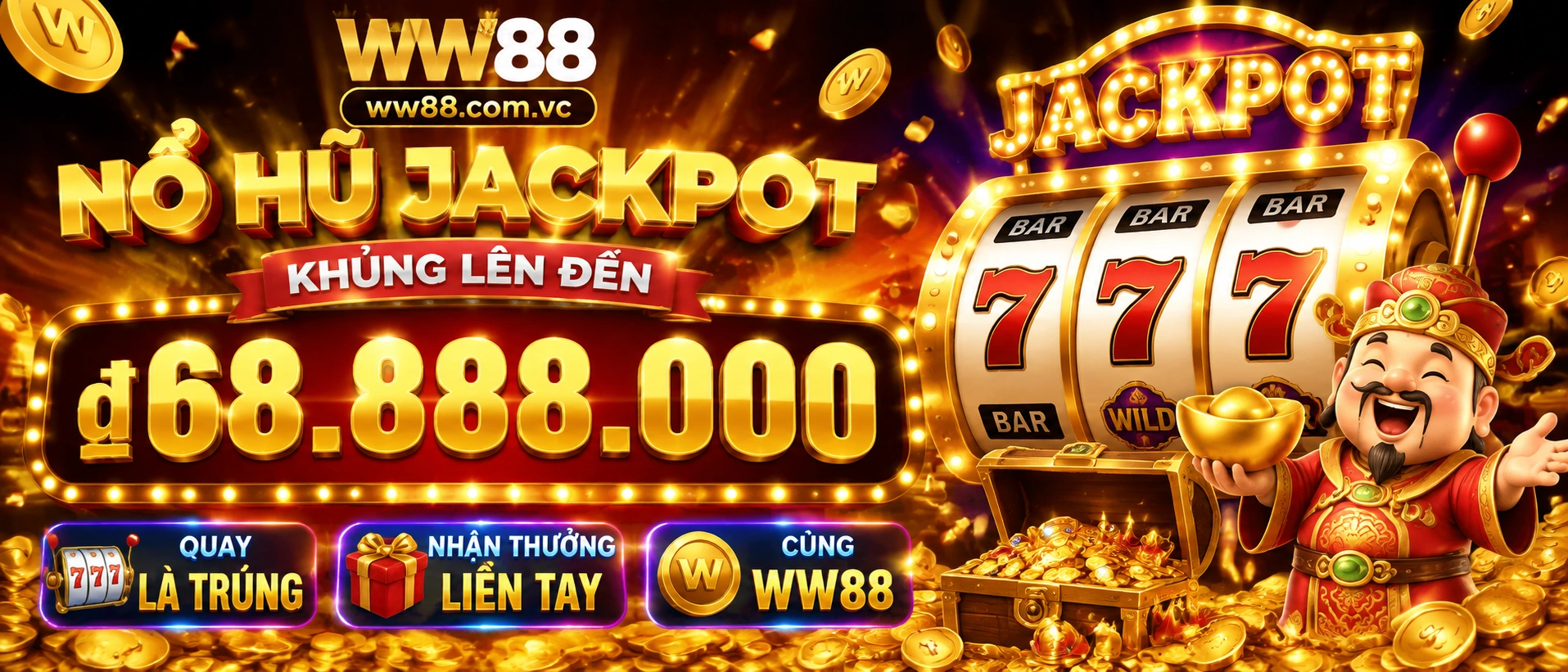 WW88 Nổ Hũ giao diện game slot chủ đề hiện đại