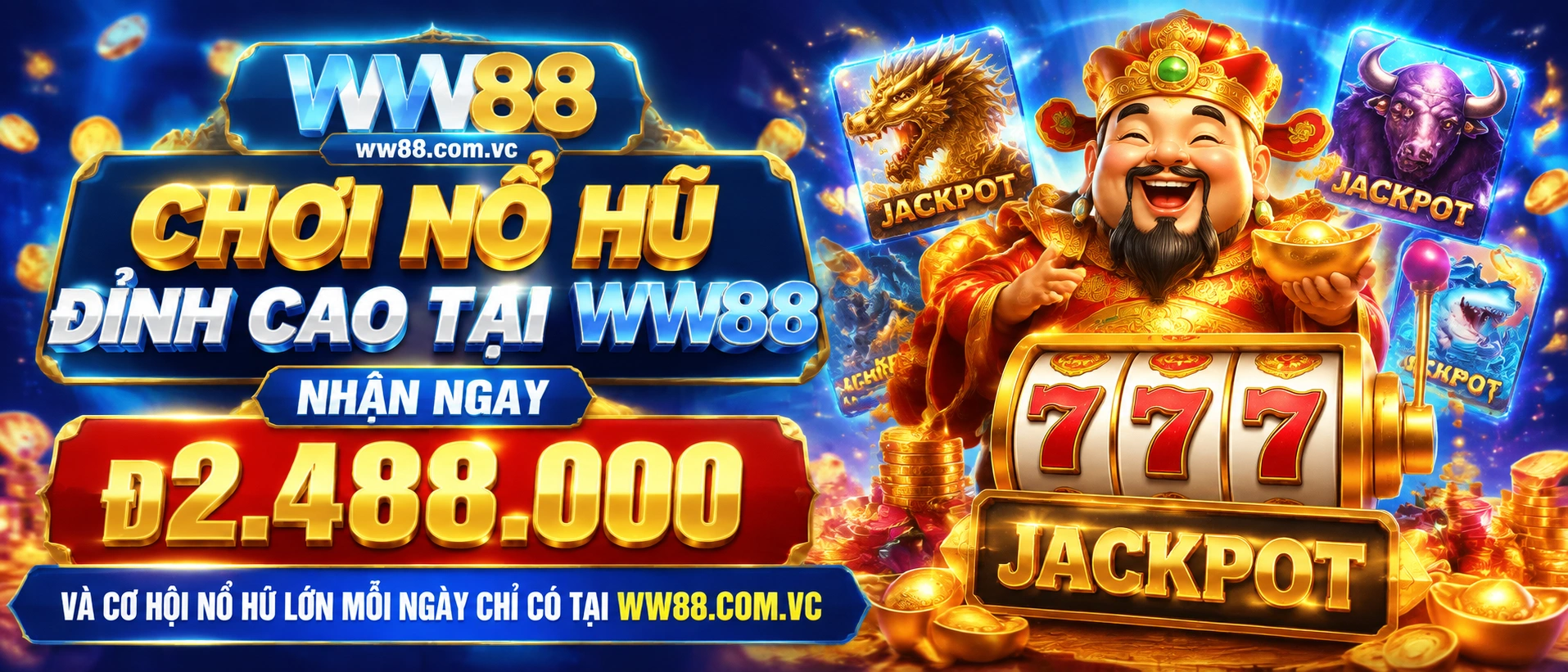 WW88 Nổ Hũ giao diện trò chơi và khu vực thưởng
